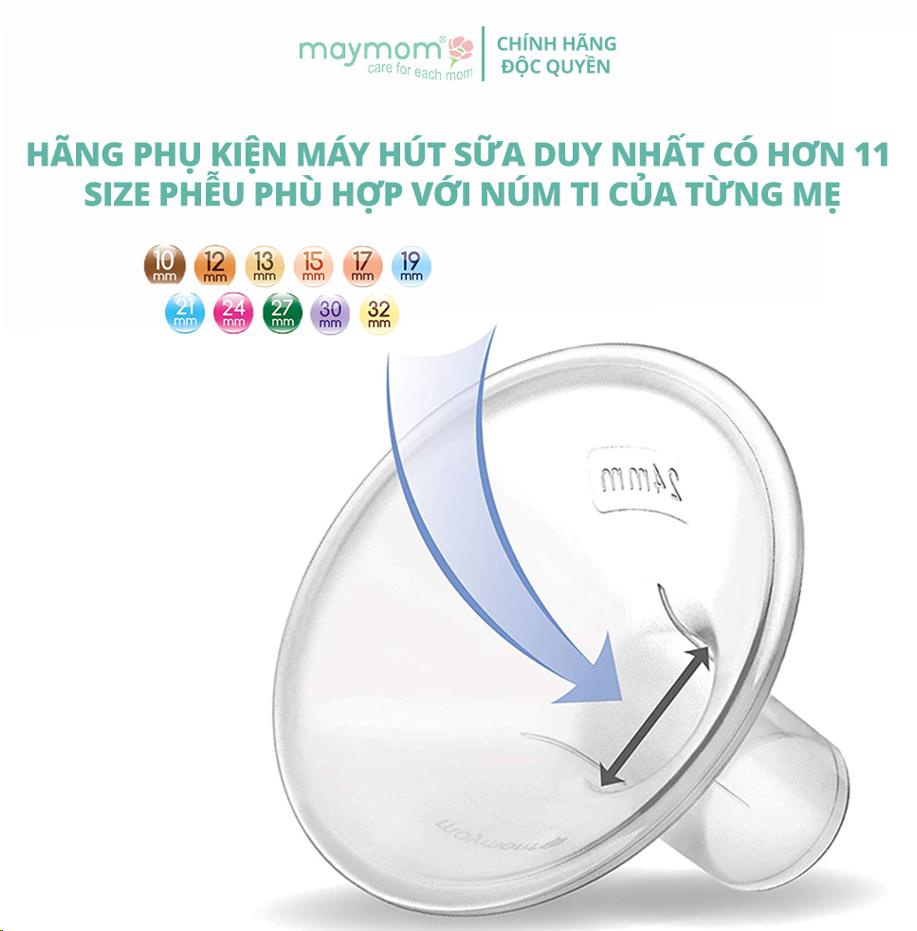 Mô tả Bộ Phụ Kiện Máy Hút Sữa Dùng Bình Sữa Cổ Rộng Sản Xuất bởi Maymom, Tương Thích Máy Spectra-Avent-Fatz-Cimilre - 6