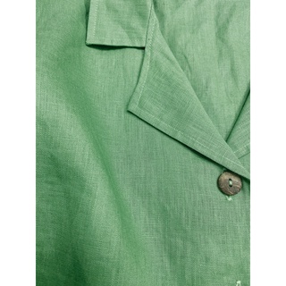 Set bộ áo danton, quần short lưng cao. LINEN TƯNG PREMIUM. Hình thật. June Linen #S88