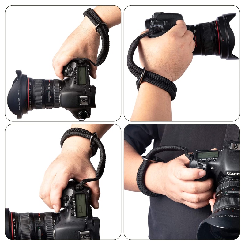 HIk Camera Chống Mất Dây Đeo Cổ Tay Dù Dây Tay Phát Hành Nhanh Dây Di Động Có Thể Điều Chỉnh Cho Ngoài Trời