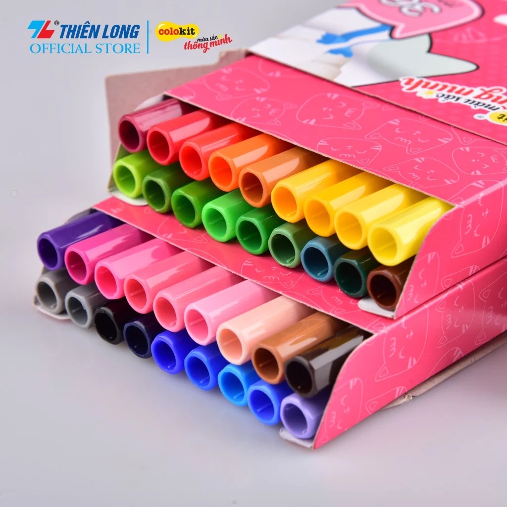 Bút Lông 36 Màu Pastel Washable Fiber Pen Thiên Long Colokit Swm-C006 - Bút  Lông Màu Rửa Được - Quế Anh | Shopee Việt Nam