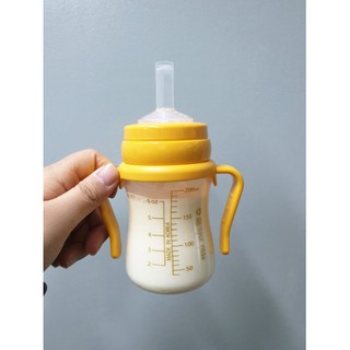 Bình ống hút cho bé tập hút IBYEOL Friends PESU (chính hãng Hàn Quốc) 200ml/300ml