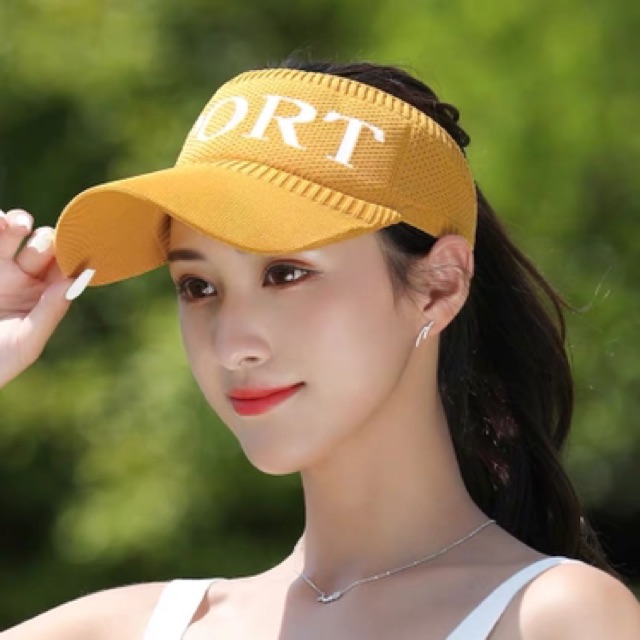 (Xả Kho ) Mũ nửa đầu - mũ lưỡi trai nữ kiểu dáng thể thao siêu hot mùa hè