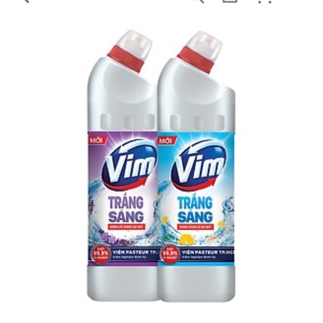 Vim Trắng Sáng Hương Chanh Sả Dịu Mát 880ml & Vim Trắng Sáng Hương Oải Hương Dịu Mát 880ml