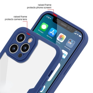 Ốp Điện Thoại Acrylic Cứng Chống Sốc Bảo Vệ 360 Độ Cho iPhone 11 Pro Max Mini XS Max X 8 7 Plus SE 2022 2020