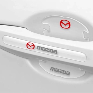 Bộ 10 miếng dán silicon tay, hõm, gương ô tô logo hãng xe MAZDA -  Mazda 2, Mazda 3, Mazda 6, CX5, CX8, BT50, CX3, CX30
