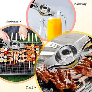 Dụng Cụ Ép Nước Chanh Bằng Thép Không Gỉ Với Tay Cầm Silicone