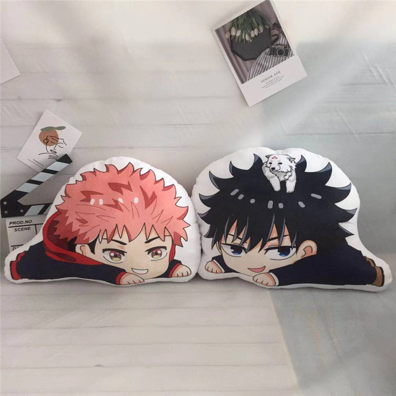 ST2 Jujutsu Kaisen Ngủ Gối Anime Sofa Đệm Hai Mặt Gojo Satoru Megumi Itadori Yuuji Búp Bê Nhồi Bông Sang Trọng Cho Gia Đình