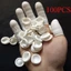 VVDZA 100 Chiếc Ngón Tay Cots Cao Su Chống Trơn Trượt Móng Tay Nghệ Thuật Dụng Cụ Bảo Vệ Găng Tay