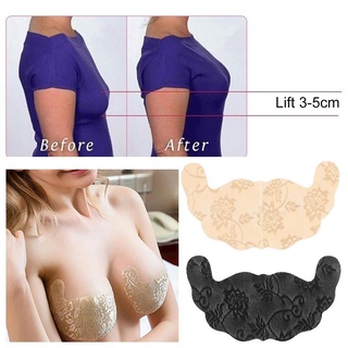 1 Cặp Miếng Dán Nâng Ngực Tàng Hình Phối Ren Có Thể Tái Sử Dụng