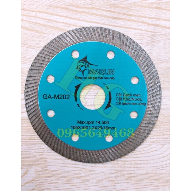 Lưỡi Cắt Gạch Men Đa Năng MARLIN Cắt Ngọt, Chính Xác 105x10x1.2x20/16mm