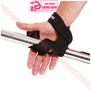Đai kéo lưng trợ lực nâng đòn tạ Aolikes tập Gym chất liệu cotton co giãn