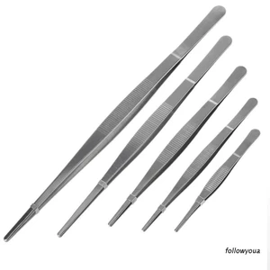 Kẹp gắp thức ăn có răng bằng thép không gỉ dài 5 kích cỡ tùy chọn tiện dụng thích hợp cho nhà bếp / sân vườn