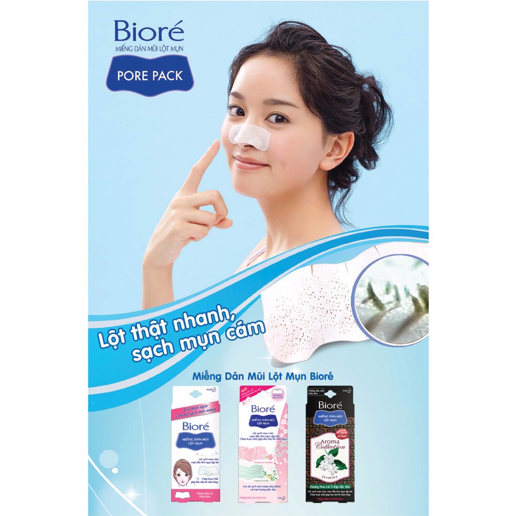 Miếng Dán Bioré Lột Mụn Mũi 4PCS