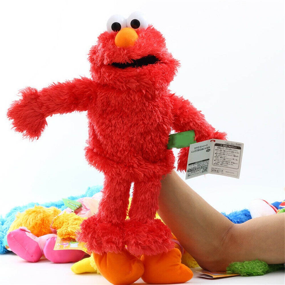 14" Living Hand Puppets Elmo Cookie Monster Sesame Street Soft Plush Toy Gift