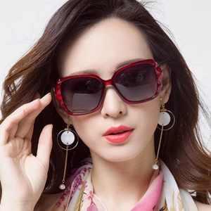 Kính râm nữ, kính mát nữ chính hiệu Luxury Korea, gọng kính ôm mặt, tròng kính phân cực chống nắng, chống tia UV cực tốt