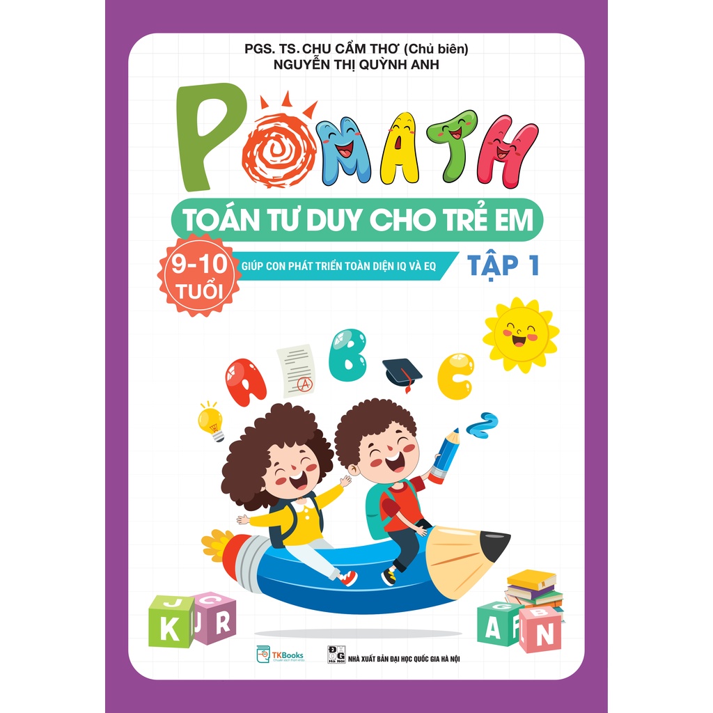 Sách - Combo Pomath Toán tư duy cho trẻ em 9 - 10 tuổi