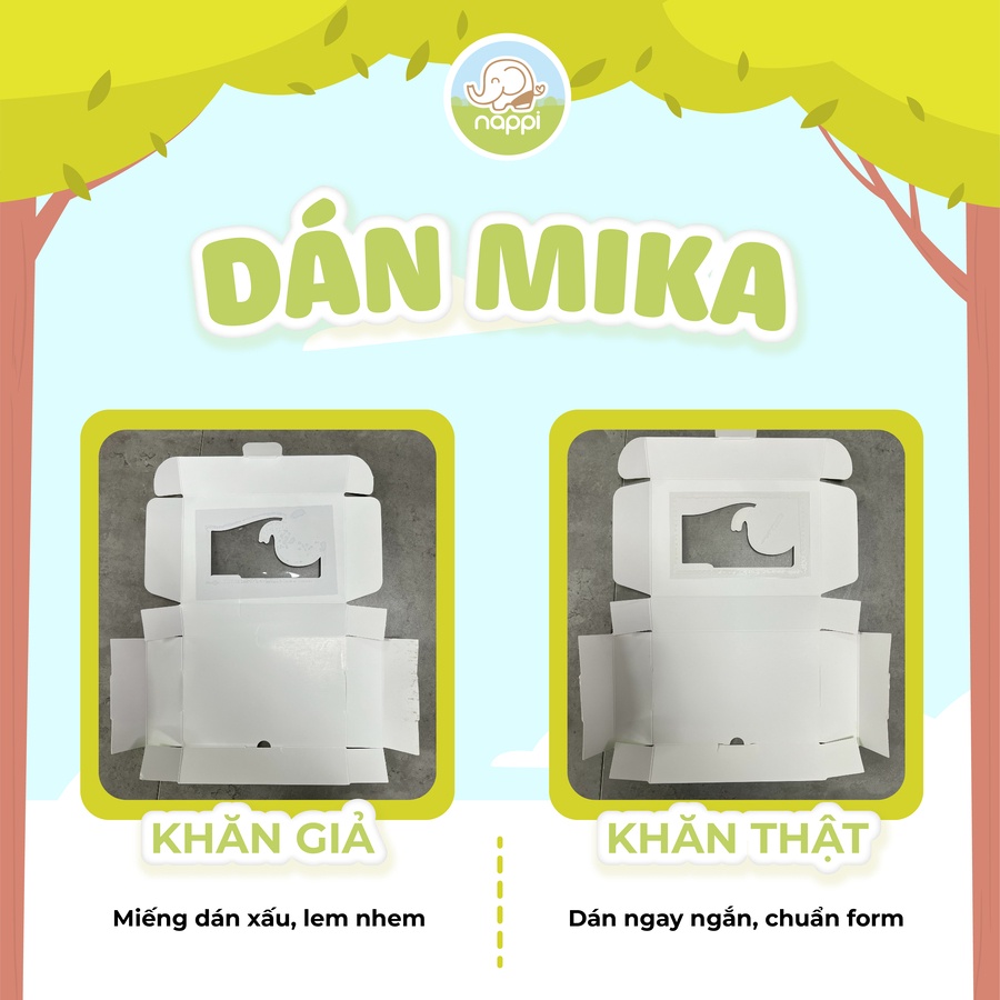 Mô tả Khăn Sữa Sợi Tre Nappi Organic Cao Cấp Mềm Mịn Cho Bé Hộp 6 Chiếc - 4
