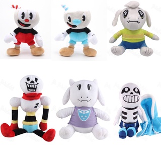 Bộ sưu tập 10 Inch Cuphead và Mugman sang trọng với vải dày và nhân vật sống động như thật