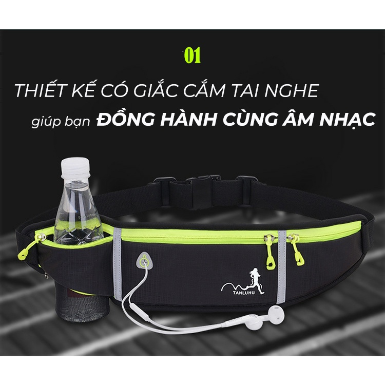 Ảnh Túi Đeo Hông Chạy Bộ Phản Quang Có Ngăn Đựng Điện Thoại Kích Thước Lớn MixSport 3