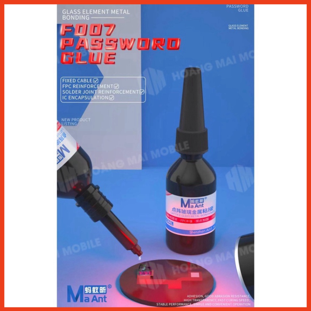 Keo UV MAANT F007 10ml dán FaceID phủ bảo vệ, cố định và cách điện mối hàn