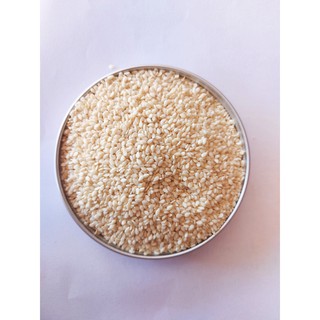 500gr Mè trắng hữu cơ rang củi, Mè trắng sống, Mè rang sẵn