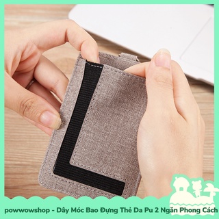 [Sẵn VN - Hỏa Tốc] Dây Móc Dài / Ngắn Kèm Bao Đựng Thẻ Nhân Viên Da Pu 2 Ngăn Phong Cách Simple Color Đơn Giản