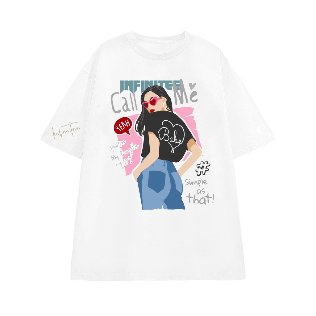 Áo thun INFINITEE Fni0706, Thun 100% Cotton - form rộng Unisex
