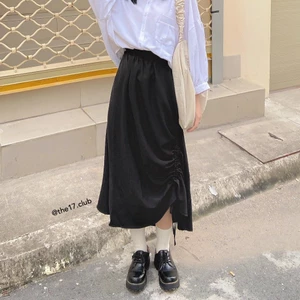 SUZUKO SKIRT The 17 Club - Chân váy rút dây lệch tà (ảnh thật sốp tự thực hiện)