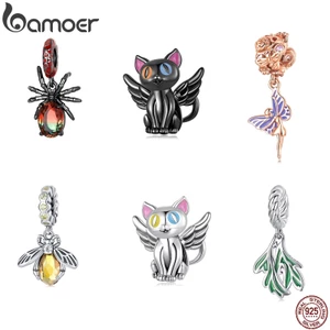 Hạt phụ kiện BAMOER Bạc 925 nhiều hình dáng trang trí diy cho nữ