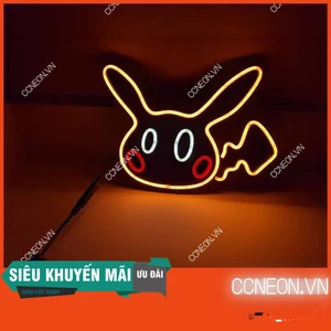 Đèn Trang Trí Led Neon Mẫu Cute Pikachu - Đèn Led Neon Nhân Vật Pokemon