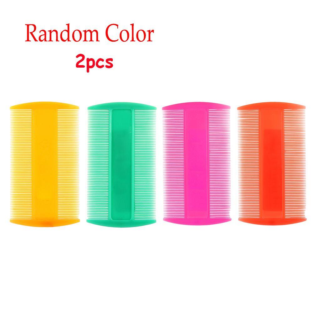 FAVORITEGOODS 2 Chiếc Lược Chấy Màu Ngẫu Nhiên Chăm Sóc Tóc Di Động Bàn Chải Làm Đẹp