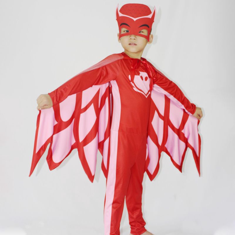 NobleKids PJ Mặt nạ Trang phục Catboy Owlette Gekko Áo liền quần Halloween Fancy Dress