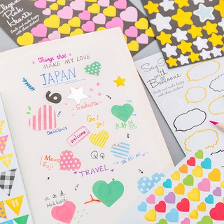 3 Sticker Dán Trang Trí Nhật Ký, Sổ Vở, Sinh Nhật Nguồn Hàng Buôn Sỉ - Thỏ Hồng VPP