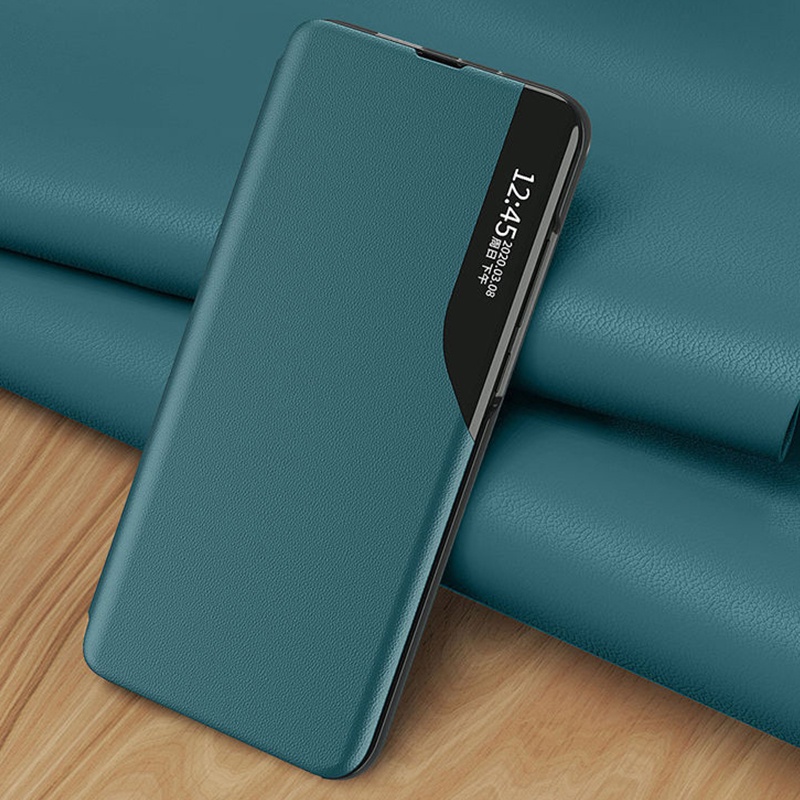 Ốp lưng S22 Ultra Smart Clear View Flip Phone Case Samsung Galaxy S24 S23 S22 S21 Plus Note 20 Ultra S20 FE Stand Leather Cover