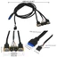 Yoo Cáp Máy Tính PC Cho Ốp Lưng PCB Mặt Trước USB3 0 + USB2 0 Cổng Vô Tuyến Mic Bo Mạch Chủ Kết Nối I O Ban Bên Trong