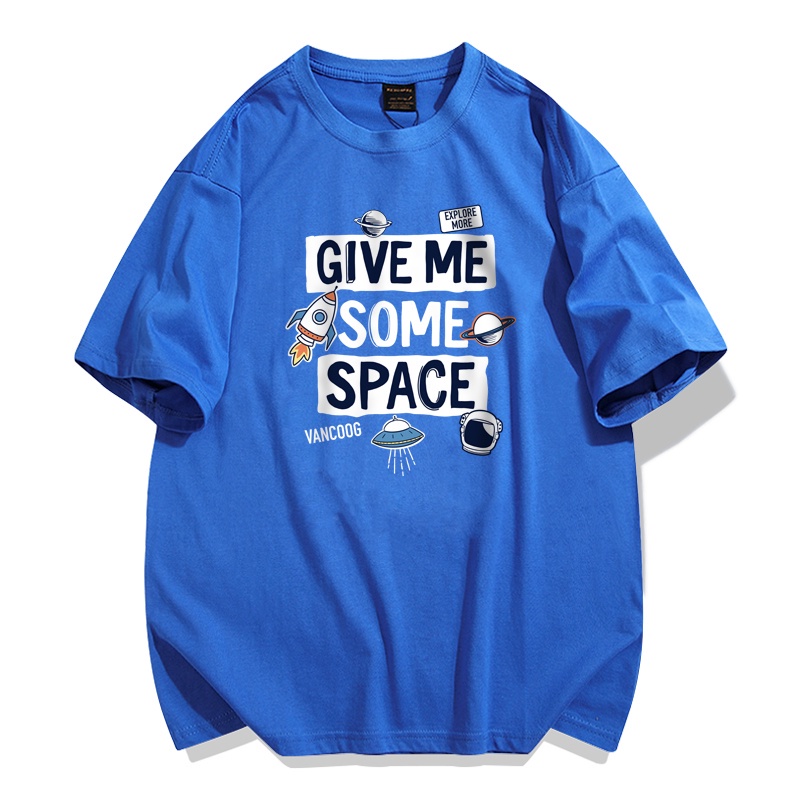 Áo Thun Tay Lỡ Nữ HappyFamily Form Rộng GIVE ME SOME SPACE cotton 100 cao cấp