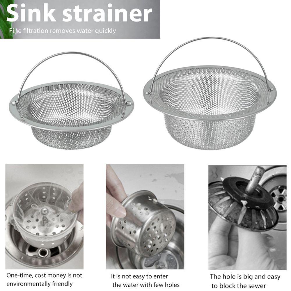 SIMPLEAID Cắm Giỏ Lọc Dụng Cụ Nhà Bếp Nhà Xả Chất Thải Lưới Thép Không Gỉ Nhồi Bông Bao Rây Lọc
