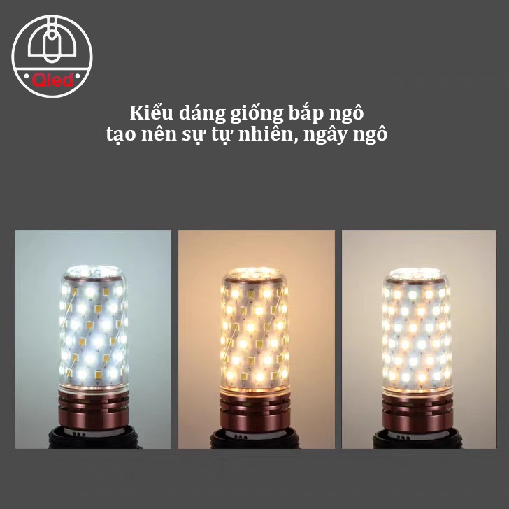 Bóng đèn LED bắp ngô cao cấp với 3 chế độ ánh sáng [Bảo hành 12 tháng]