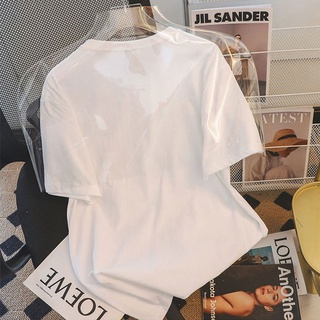 Áo thun HIIXIIVI 100% cotton tay ngắn cổ tròn in hình thời trang mùa hè phong cách Hàn Quốc 2022 dành cho nữ