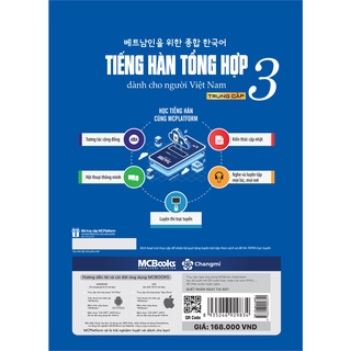 Sách - Giáo trình Tiếng Hàn tổng hợp trung cấp 3 - Bản Đen trắng - MCBooks Chính Hãng