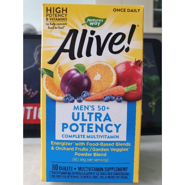 Vitamin tổng hợp Alive Ultra Potency Men 50+ 60 Viên | Shopee Việt Nam