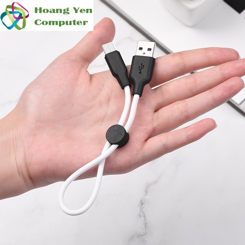 [25CM] Cáp Sạc MICRO USB Hoco X21 Plus Dài 25CM Dây Silicon Mềm Dẻo Chống Cháy - BH 6 Tháng - Hoàng Yến Computer