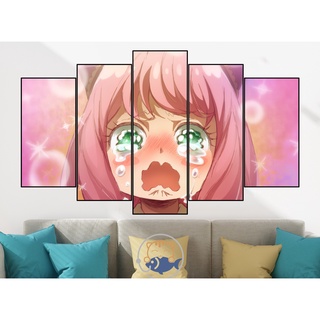 Tranh ghép 5 tấm dán tường trang trí phòng ngủ Room decor ANIME ...