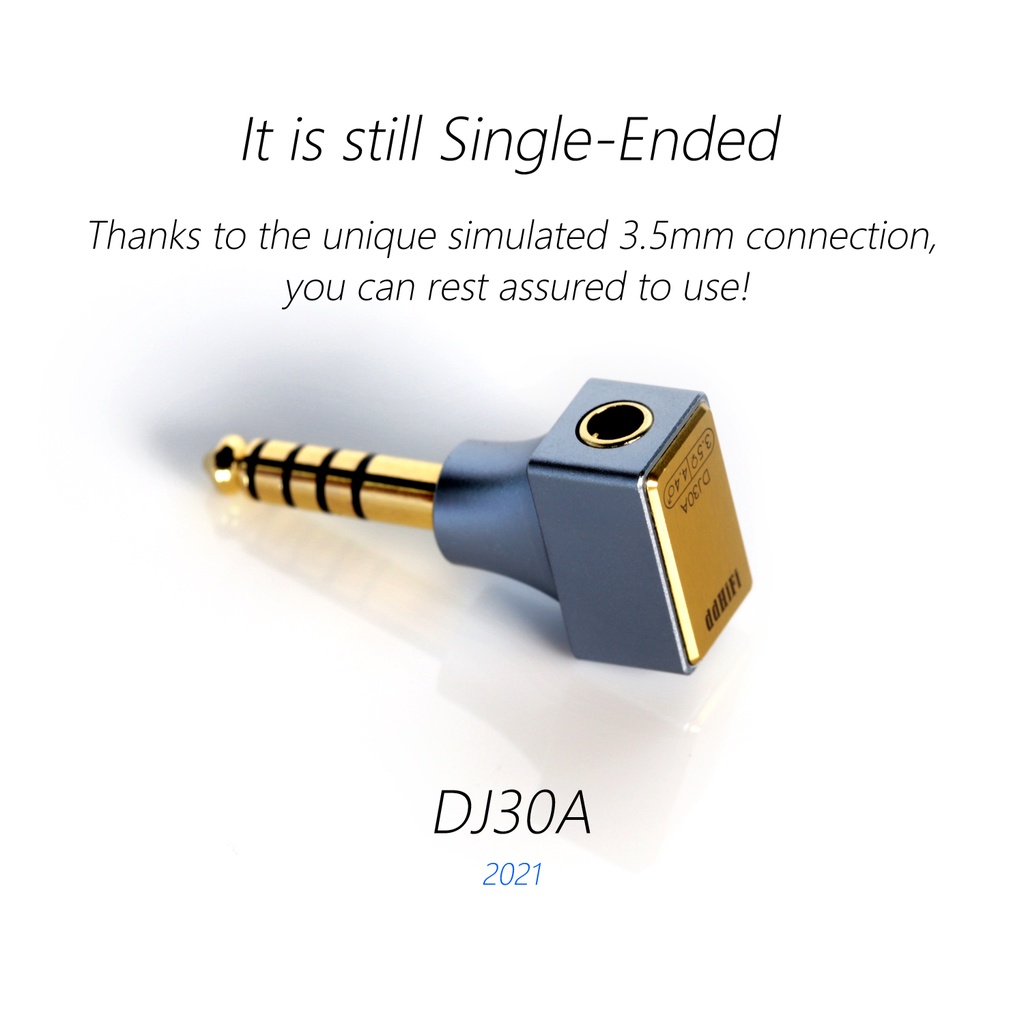 Đầu Nối Ddddhi New DJ30A (2021) 3.5 Female Sang 4.4mm Male Bằng Hợp Kim Nhôm An Toàn