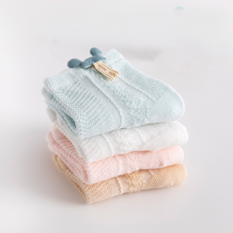 Tất lưới cao cổ hình gấu dễ thương cho bé từ 0-3 tuổi mesocshop