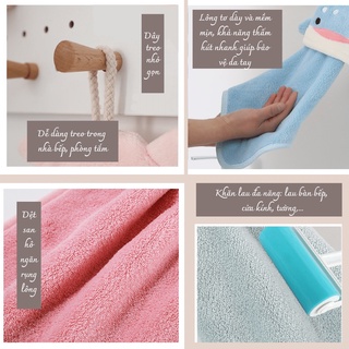 Khăn Lau Tay Treo Tường Royal Towel Họa Tiết Hoạt Hình, Thấm Hút Tốt