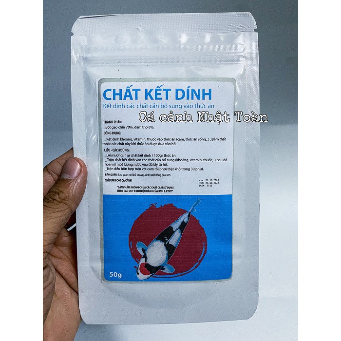 CHẤT KẾT DÍNH TRỘN THỨC ĂN CHO CÁ ACPHARNO 50G