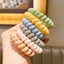 Set 5 chun buộc tóc lò xo siêu bền màu pastel Hàn Quốc QiQiShop