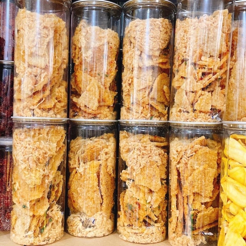 Cơm Cháy Mắm Hành Lắc Chà Bông - hộp 500gr