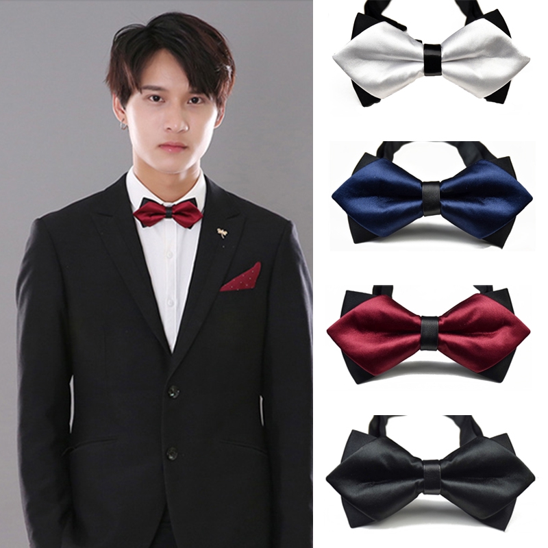 Nơ Đeo Cổ Áo Thiết Kế 2 Lớp Thời Trang Cho Nam | Shopee Việt Nam